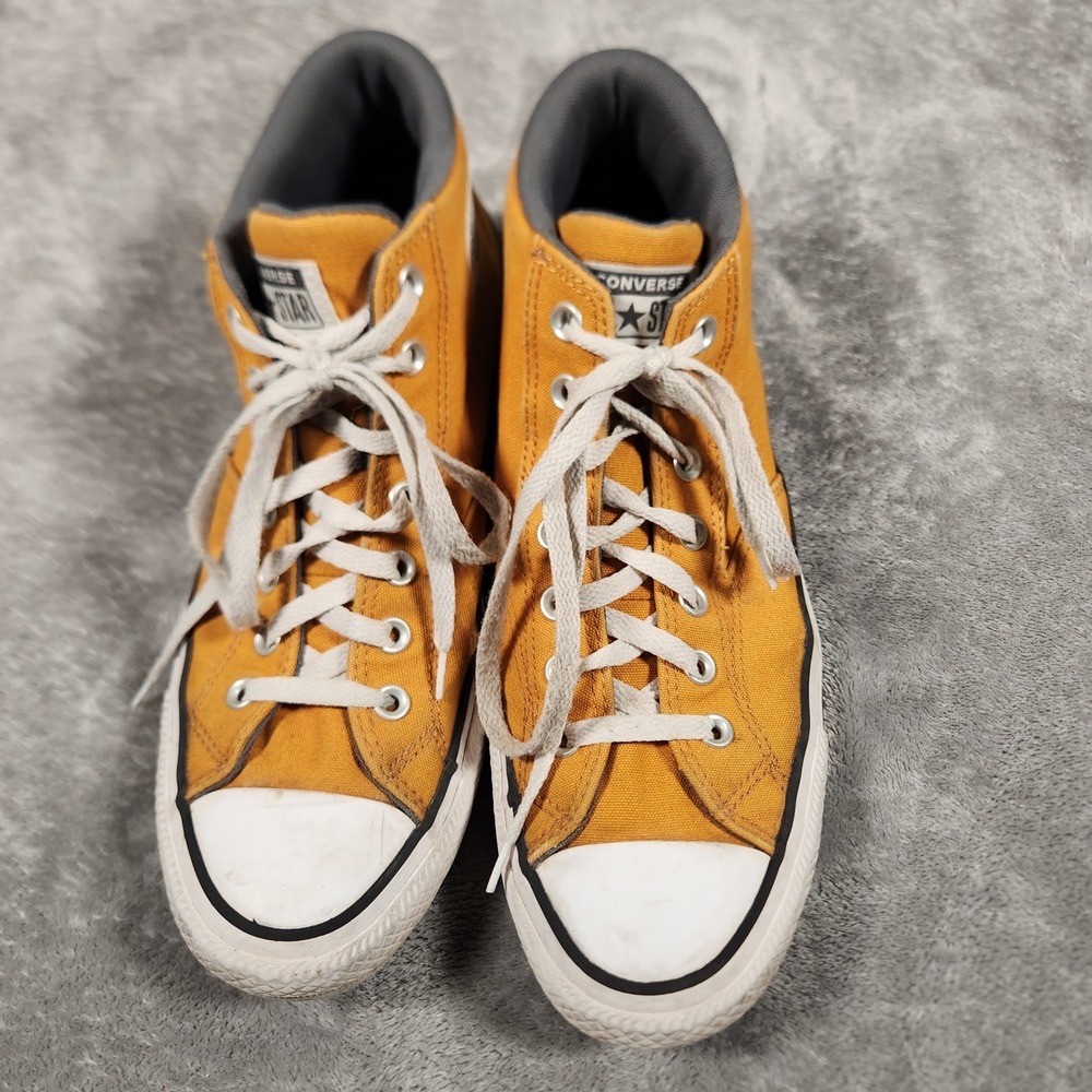Converse Sneaker Mens 10.5 Chuck Taylor All Star High Street Yellow A05028F EUC